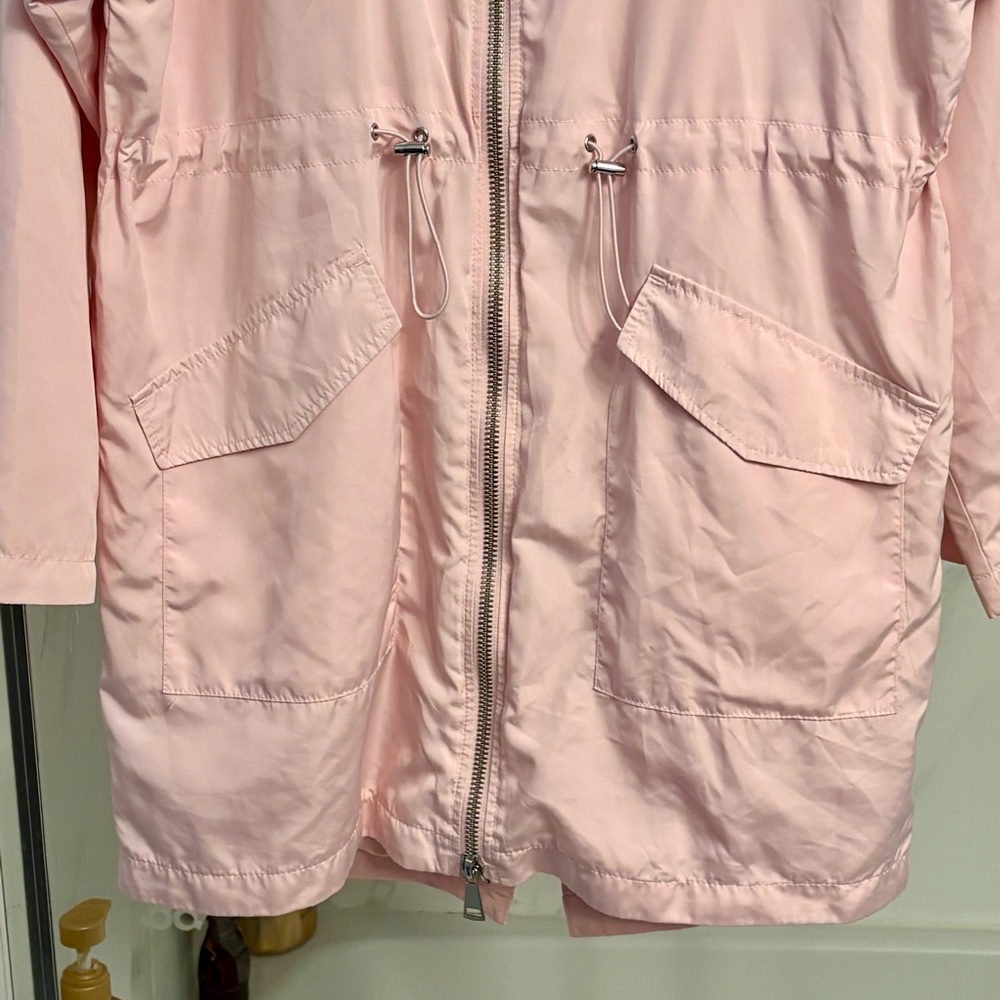 Disney Minnie Mouse Blush Pink Utility Hooded Jacket Love & Kindness Hearts - Picture 6 of 9
